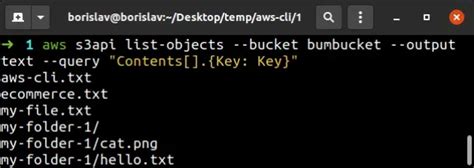 aws cli list all buckets